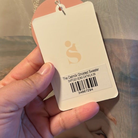 Selkie THE GHOSTED SWEATER IN OATMILK - Picture 9 of 10